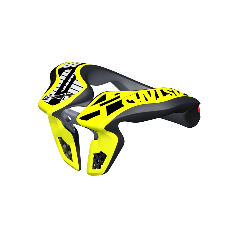 Alpinestars Neksteun Jeugd kindernekbeschermer, fluo geel/zwart