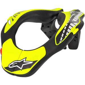 Alpinestars Neksteun Jeugd kindernekbeschermer, fluo geel/zwart