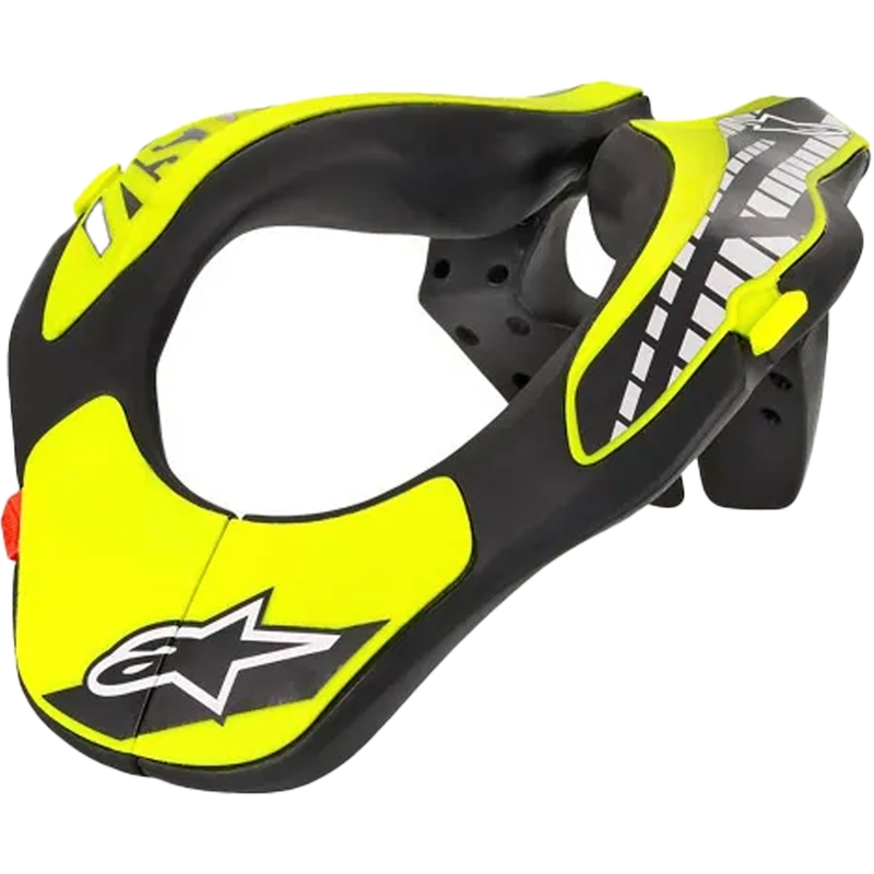 Alpinestars Neksteun Jeugd kindernekbeschermer, fluo geel/zwart