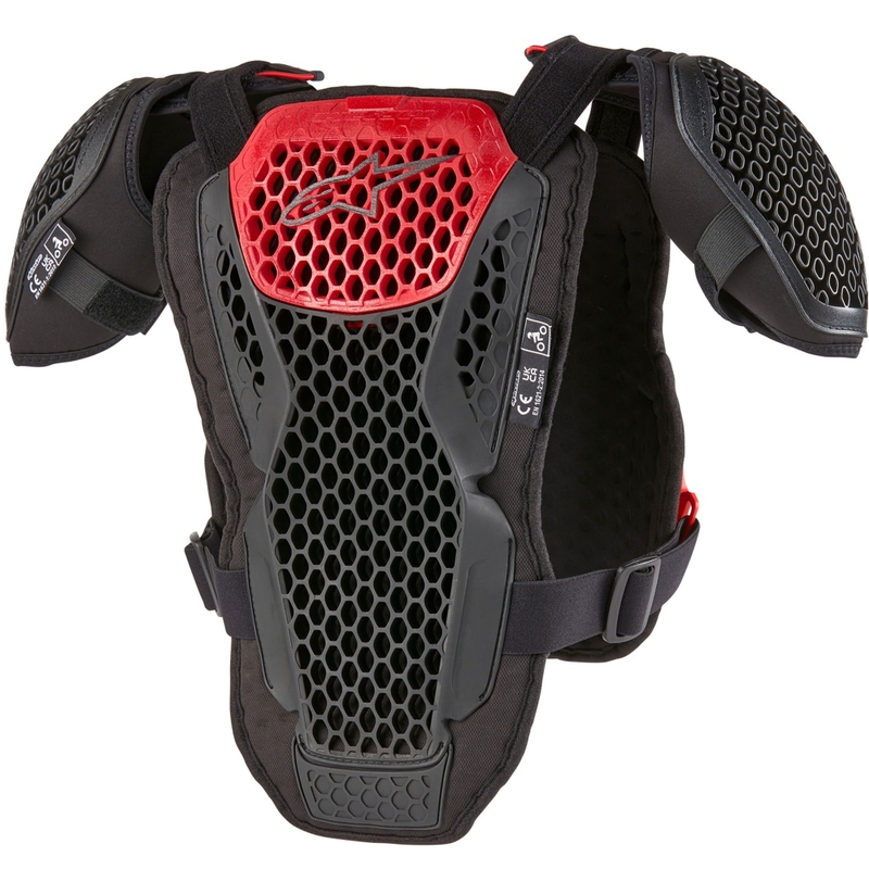 Alpinestars Bionic Action Youth Borst bodyprotector zwart-rood