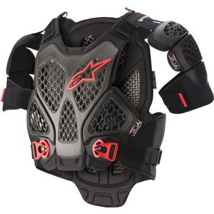 Alpinestars A-6 bodyprotector zwart-antraciet-rood