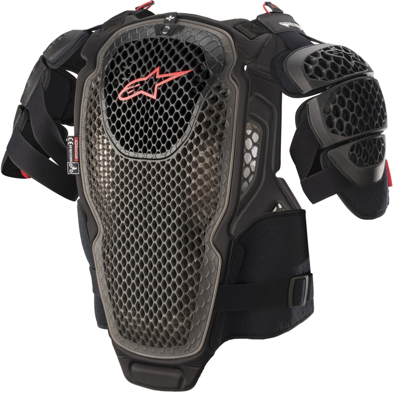 Alpinestars A-6 bodyprotector zwart-antraciet-rood