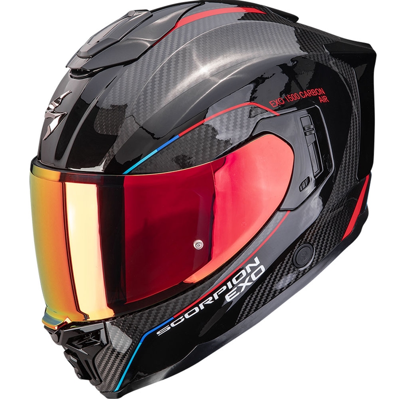 Scorpion EXO-1500 Carbon Air Mundi integraal motorhelm zwart-rood