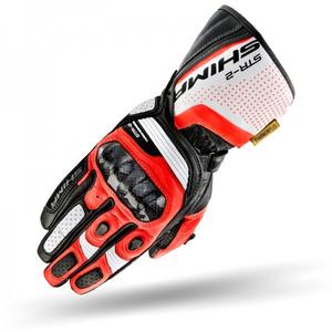 Handschoenen Shima STR-2 zwart-wit-fluorood
