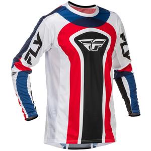 FLY Racing Lite USA motorcross shirt rood-wit-blauw