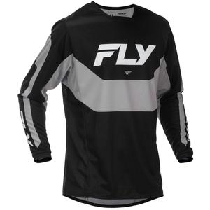 FLY Racing Kinetic USA motocross shirt zwart-grijs