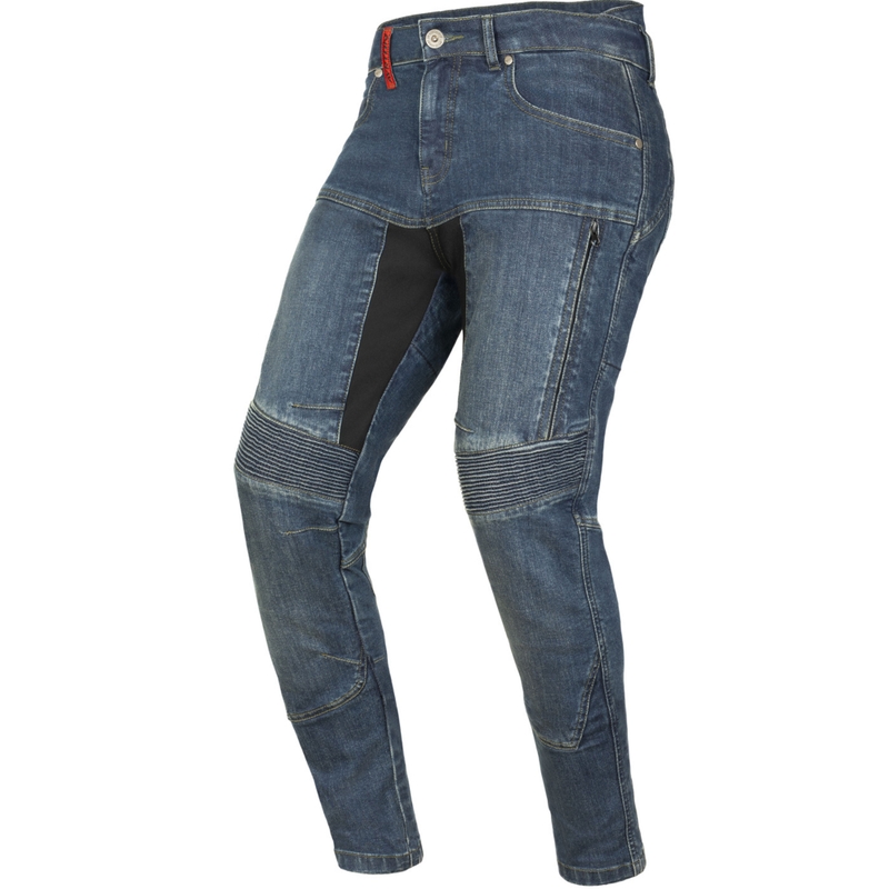 Damesmotorjeans Ayrton 505 gewassen blauw