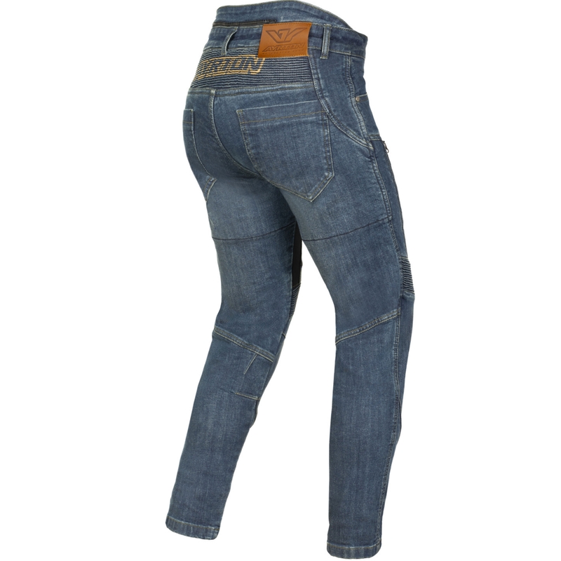 Damesmotorjeans Ayrton 505 gewassen blauw