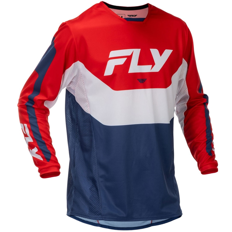 Motocross shirt FLY Racing Kinetic USA rood-wit-blauw