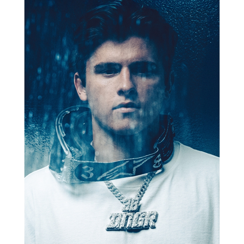 Alpinestars Supertech Vision DNGR38 XXV crossbril zwart-zilver met spiegelend zilver plexiglas