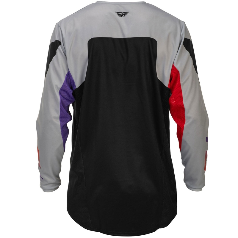 Motocross shirt FLY Racing Kinetic USA grijs-rood-paars-zwart