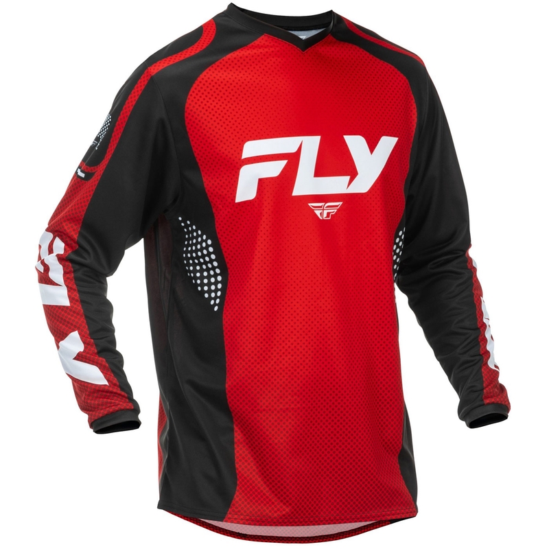 FLY Racing F-16 motorcross shirt rood-zwart-wit