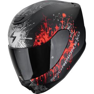 Scorpion EXO-391 Wolf integraal motorhelm mat zwart-zilver-rood
