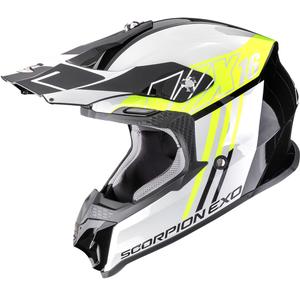 Scorpion VX-16 EVO Air Lignes crosshelm zwart-fluo geel