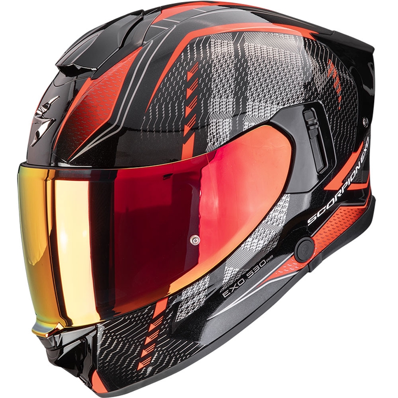 Scorpion EXO-530 Air Theras integraal motorhelm metallic zwart-rood