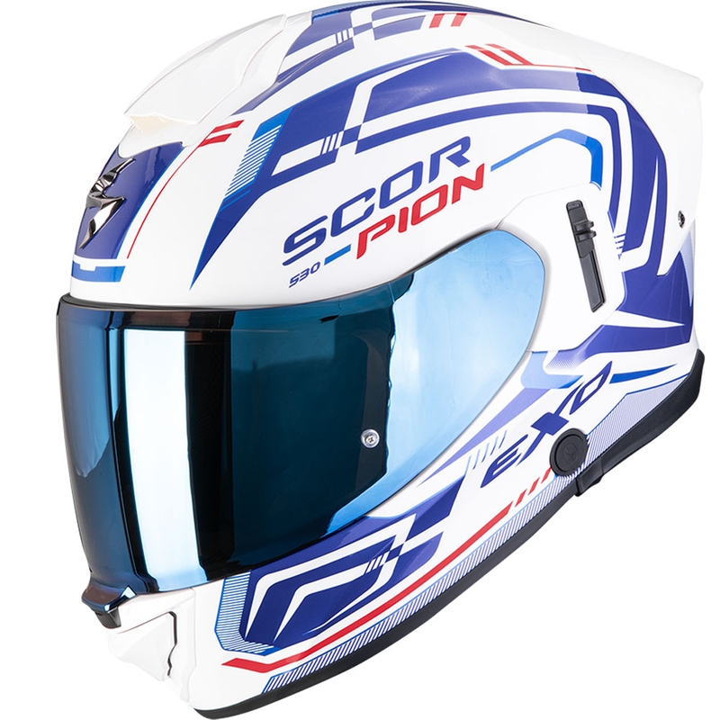 Scorpion EXO-530 Air Slope integraal motorhelm wit-blauw-rood