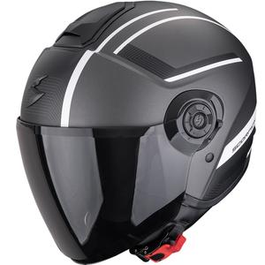Scorpion EXO-CITY II Cosmos open motorhelm mat zilverwit