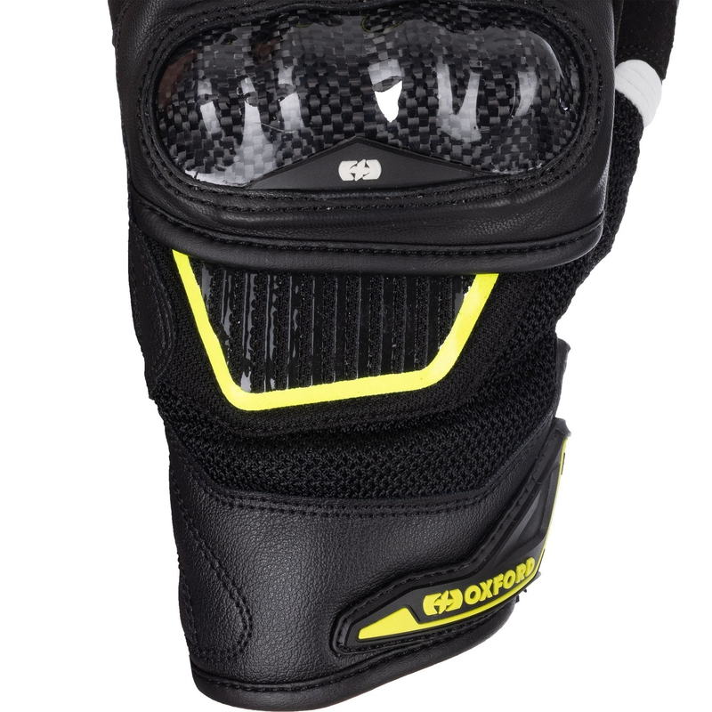 Oxford RP-4S 3.0 motorhandschoenen zwart-wit-geel