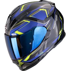 Scorpion EXO-491 Zumo integraal motorhelm zwart-blauw-fluogeel