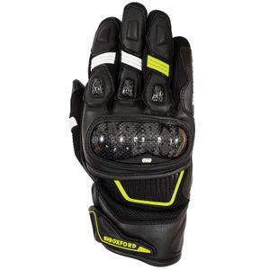 Oxford RP-4S 3.0 motorhandschoenen zwart-wit-geel