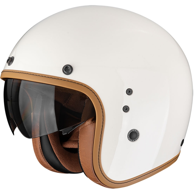Scorpion Belfast EVO Luxe Open Face Motorhelm Crème