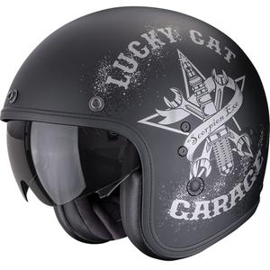 Scorpion Belfast Hangar Open Face Motorhelm Mat Zwart-Zilver
