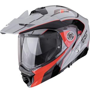 Enduro motorhelm Scorpion ADX-2 Kamps grijs-rood