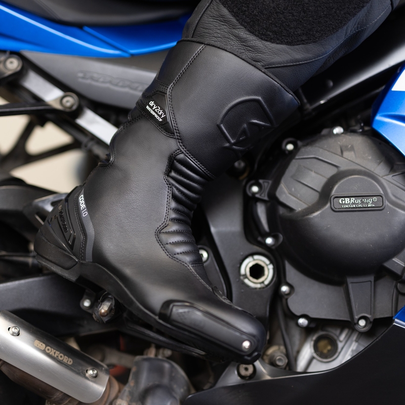Oxford Code 1.0 D2D Motorlaarzen Zwart
