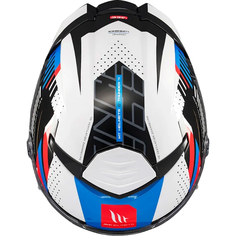 Integraal motorhelm MT Thunder 4 SV Luminence blauw
