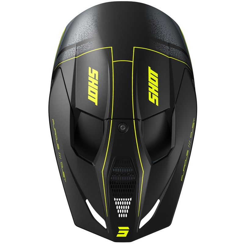 Crosshelm Shot Furious Dust mat fluo geel