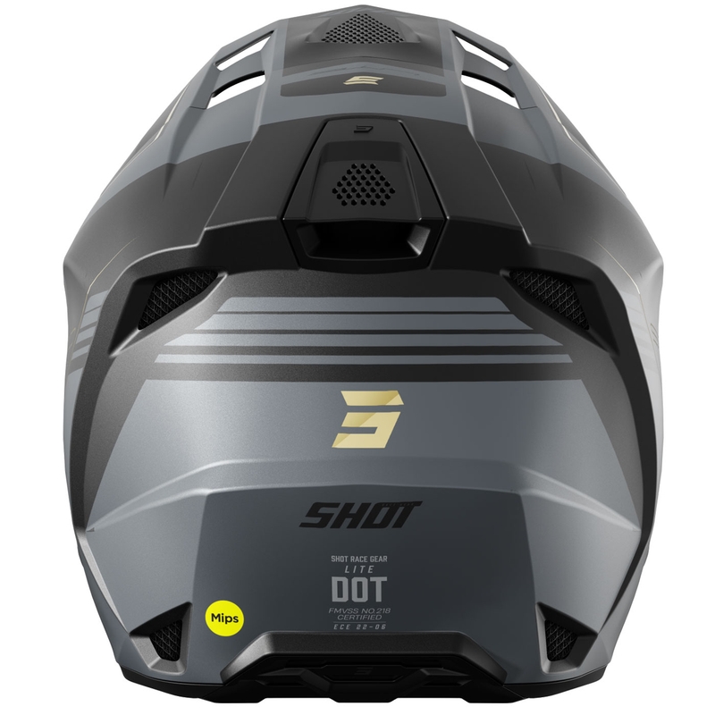 Crosshelm Shot Lite S10 mat zwart-grijs