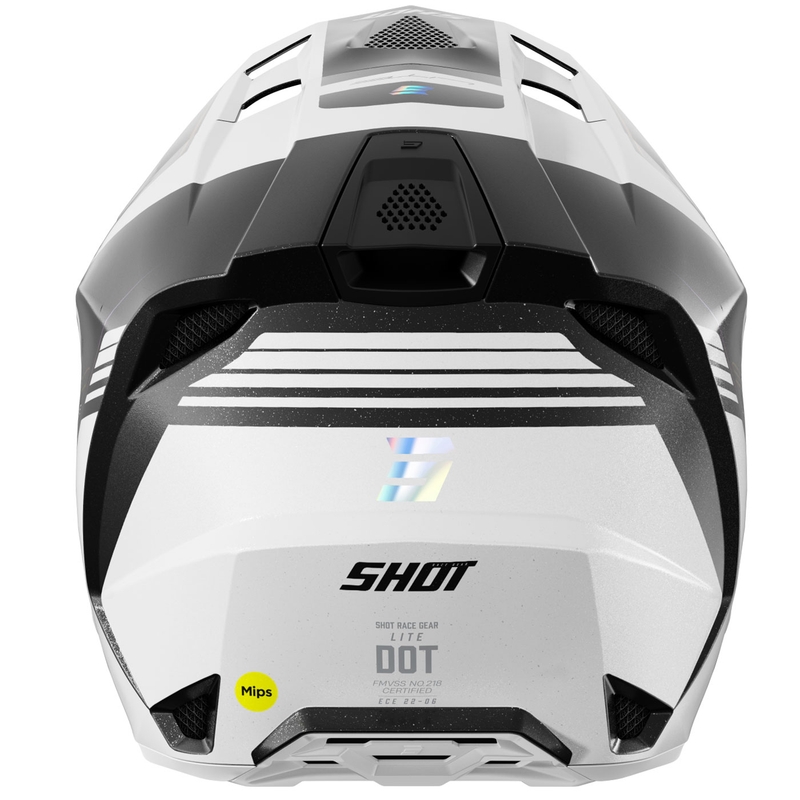 Motocrosshelm Shot Lite S10 holografische parel
