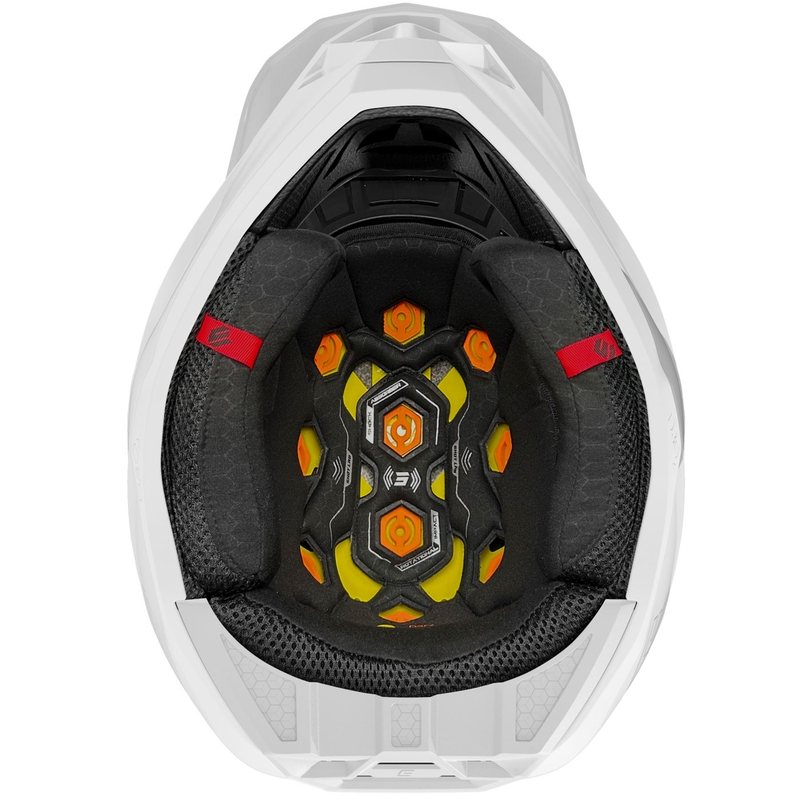 Motocrosshelm Shot Lite Solid glanzend wit