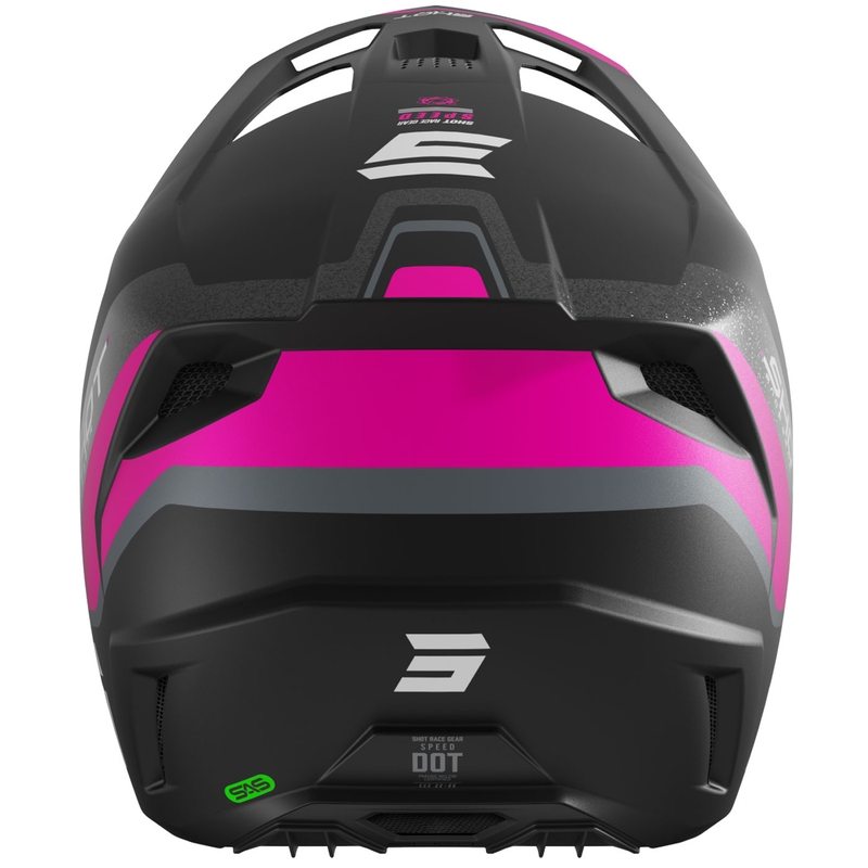 Motocrosshelm Shot Speed Atomic mat roze