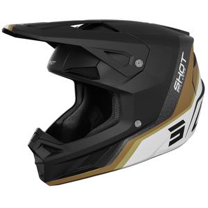 Motocrosshelm Shot Speed Atomic mat goud