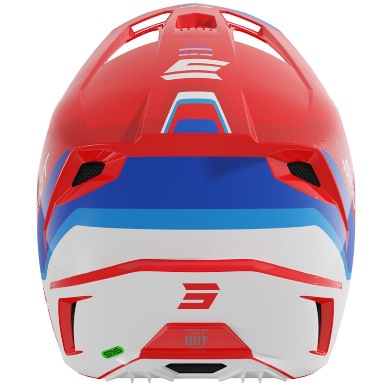Motocrosshelm Shot Speed Atomic Pearl Red
