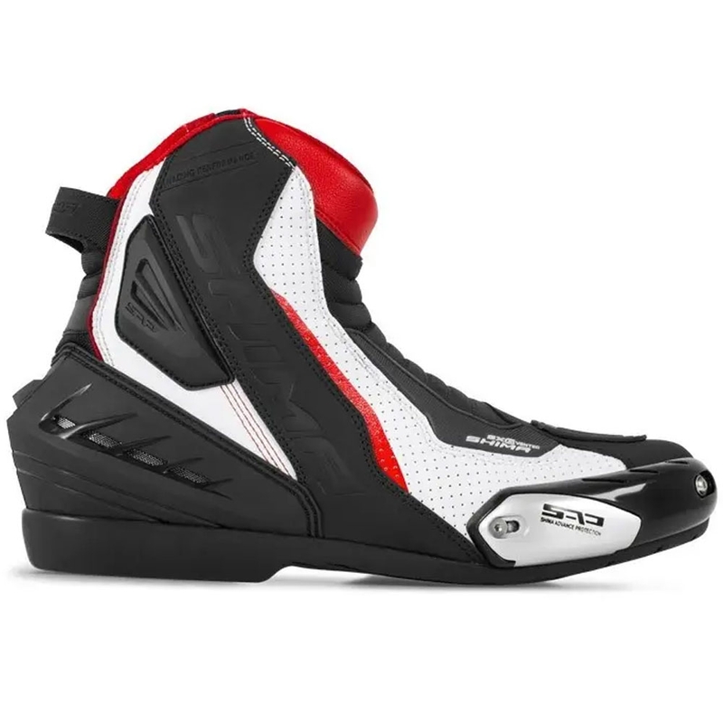 Shima SX-6 motorlaarzen zwart-wit-rood