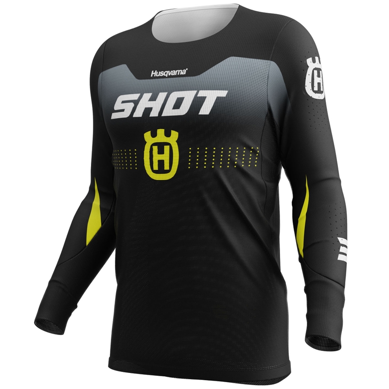 Shot Aerolite HVA 26 crossshirt zwart-grijs