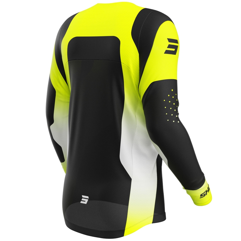 Motocross shirt Shot Contact Ionyx fluo geel