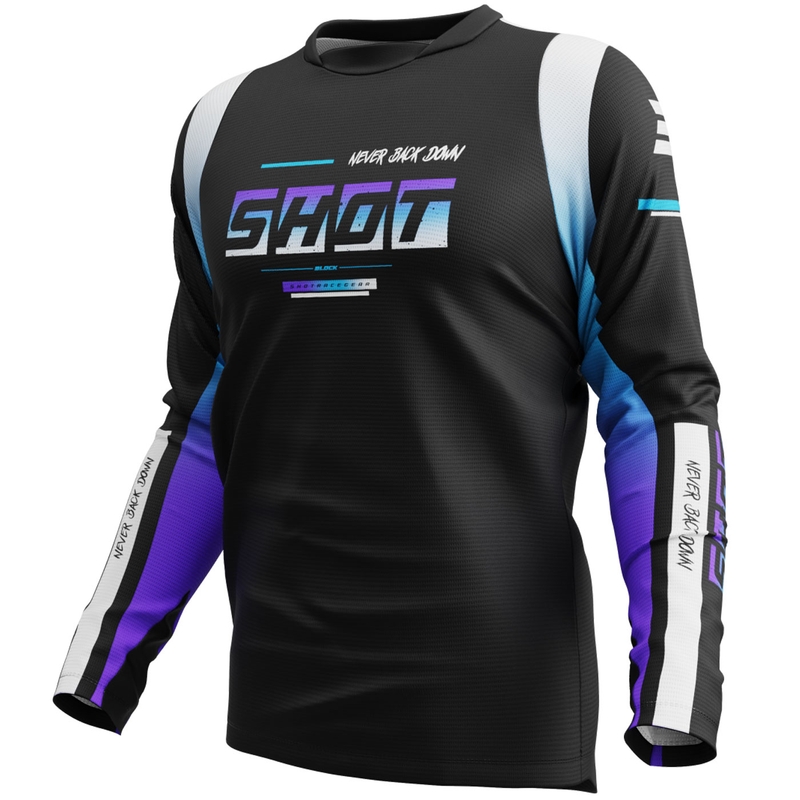 Shot Devo Block motorcross shirt paars
