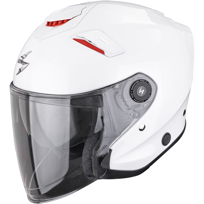 Scorpion EXO-GT Jet Solid Open Face Motorhelm Parelwit