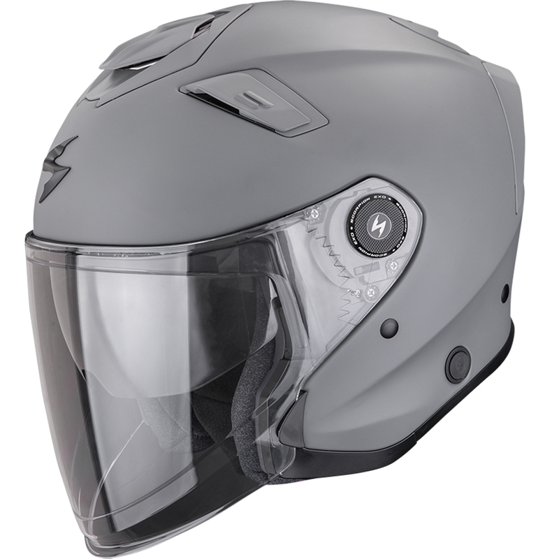 Scorpion EXO-GT Jet Solid Open Face Motorhelm Mat Cementgrijs
