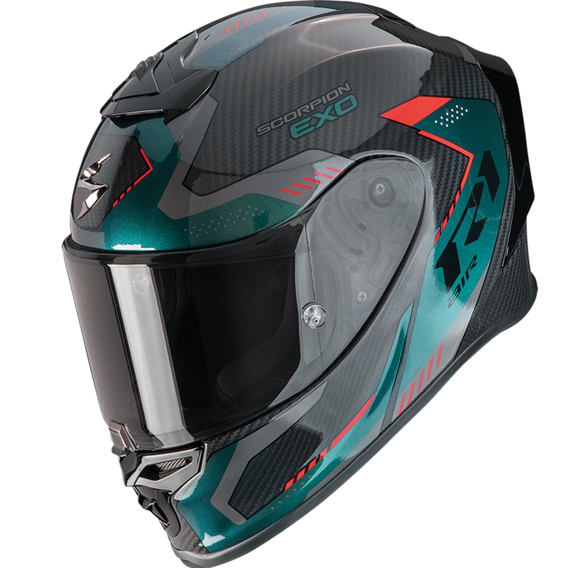 Scorpion EXO-R1 EVO II Carbon Air Propel integraal motorhelm zwart-groen