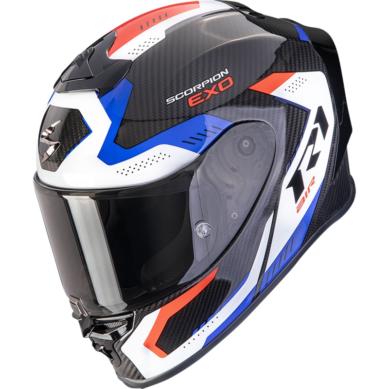 Scorpion EXO-R1 EVO II Carbon Air Propel integraal motorhelm zwart-wit-rood