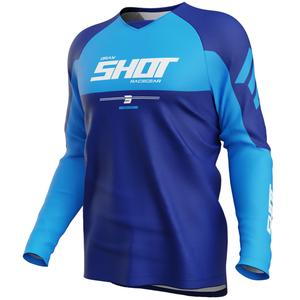 Motocross shirt Shot Draw Private blauw