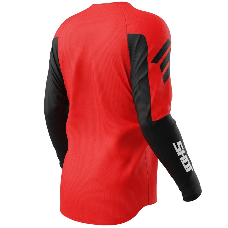Motocross shirt Shot Draw Private rood