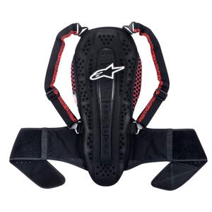 Alpinestars Nucleon KR-2 zwart met rode rugbeschermer
