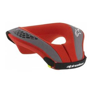 Alpinestars Sequence Jeugd Zwart-Rood-Grijs-Fuo Geel Kinder Nekwarmer