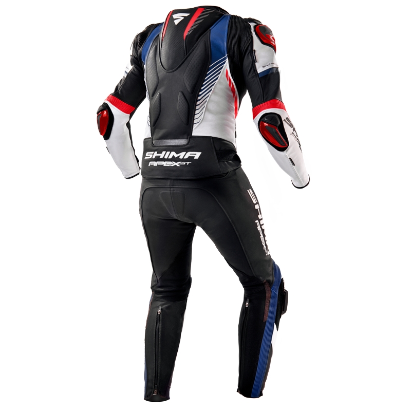 Shima Apex zwart-wit-rode motoroverall uitverkoop