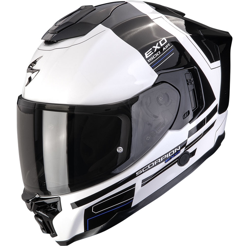 Scorpion EXO-1500 Air Dual integraal motorhelm wit-zwart-blauw